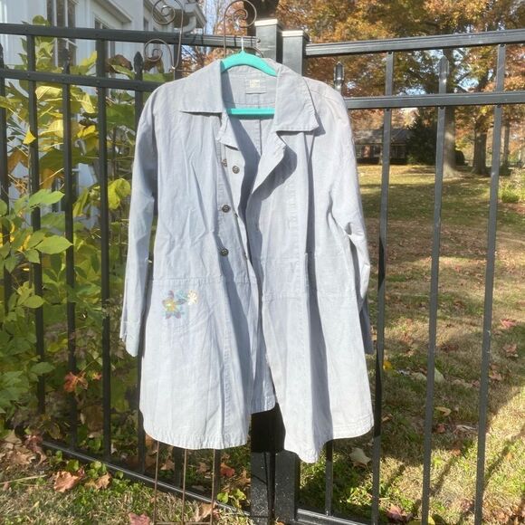 Blue Fish Hand Painted Jacket RARE! - Picture 2 of 10